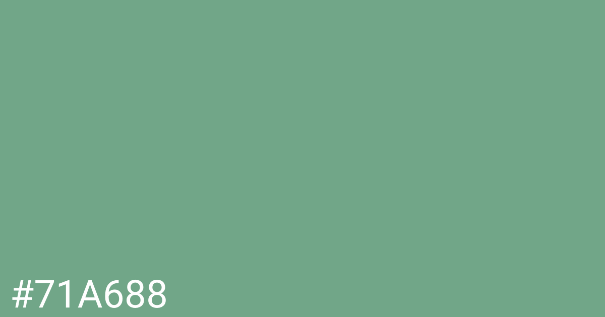 Hex color #71a688 graphic