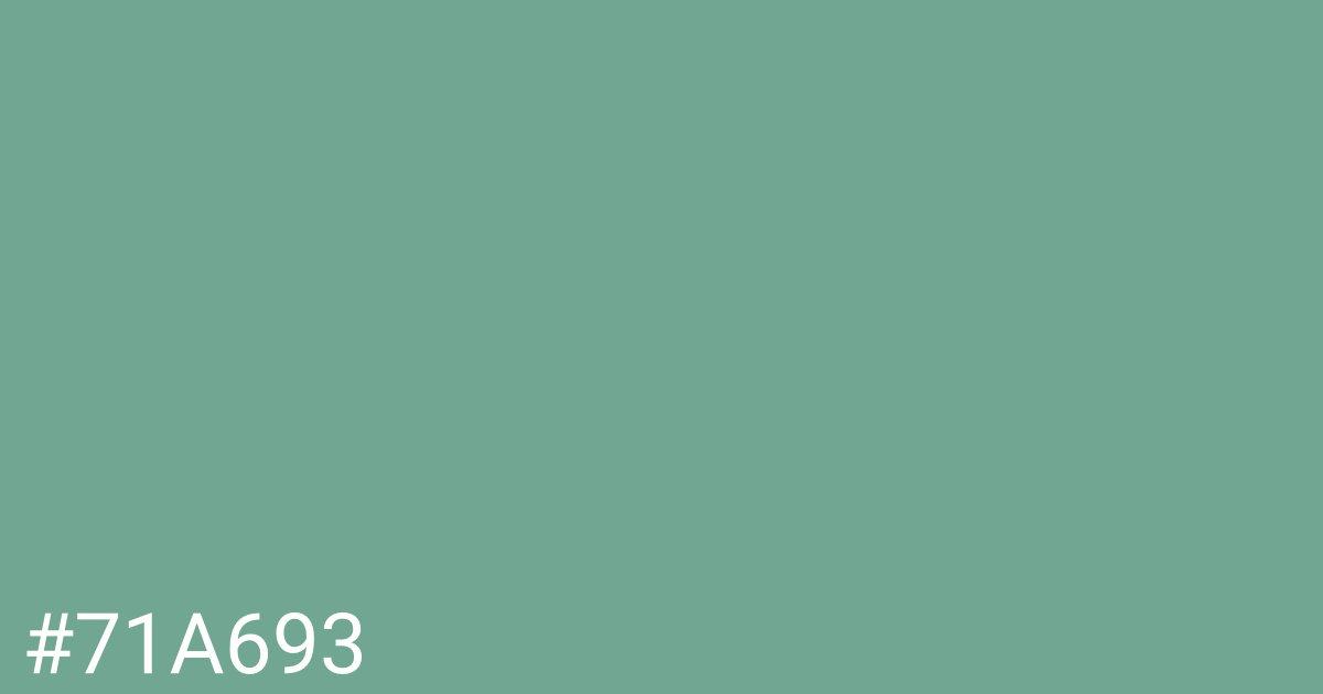 Hex color #71a693 graphic