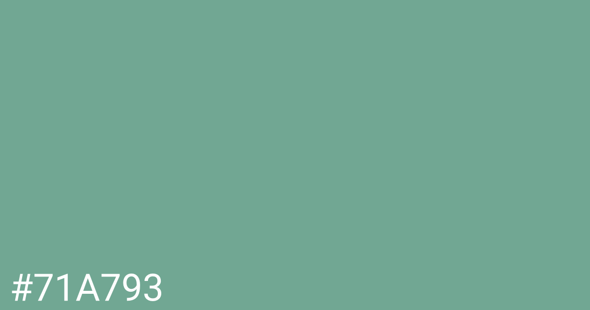 Hex color #71a793 graphic