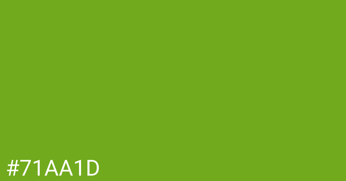 Hex color #71aa1d graphic