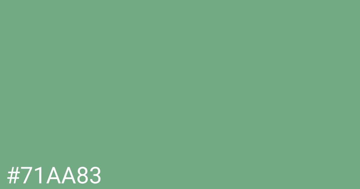 Hex color #71aa83 graphic