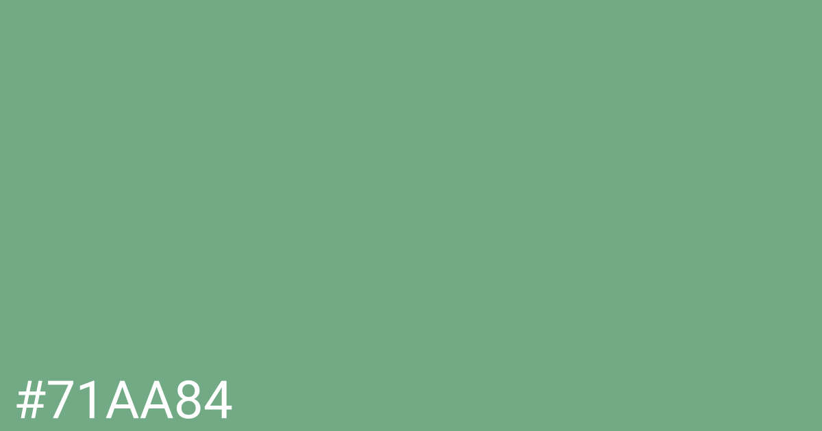 Hex color #71aa84 graphic