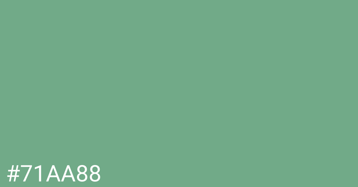 Hex color #71aa88 graphic