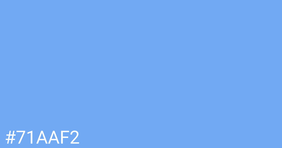 Hex color #71aaf2 graphic