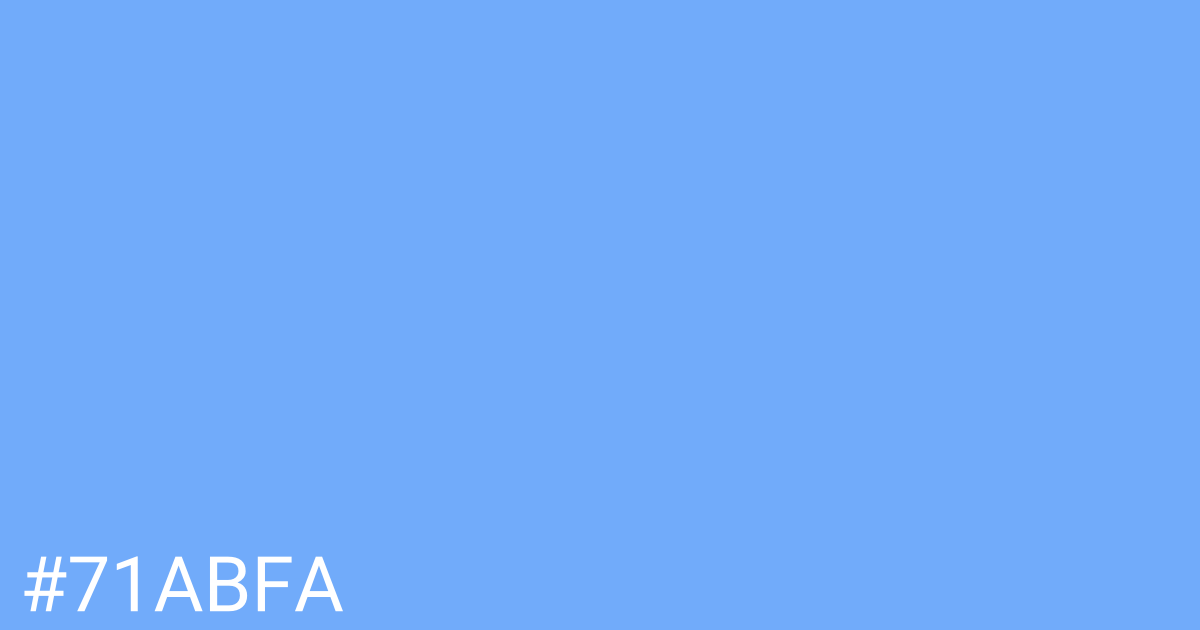 Hex color #71abfa graphic