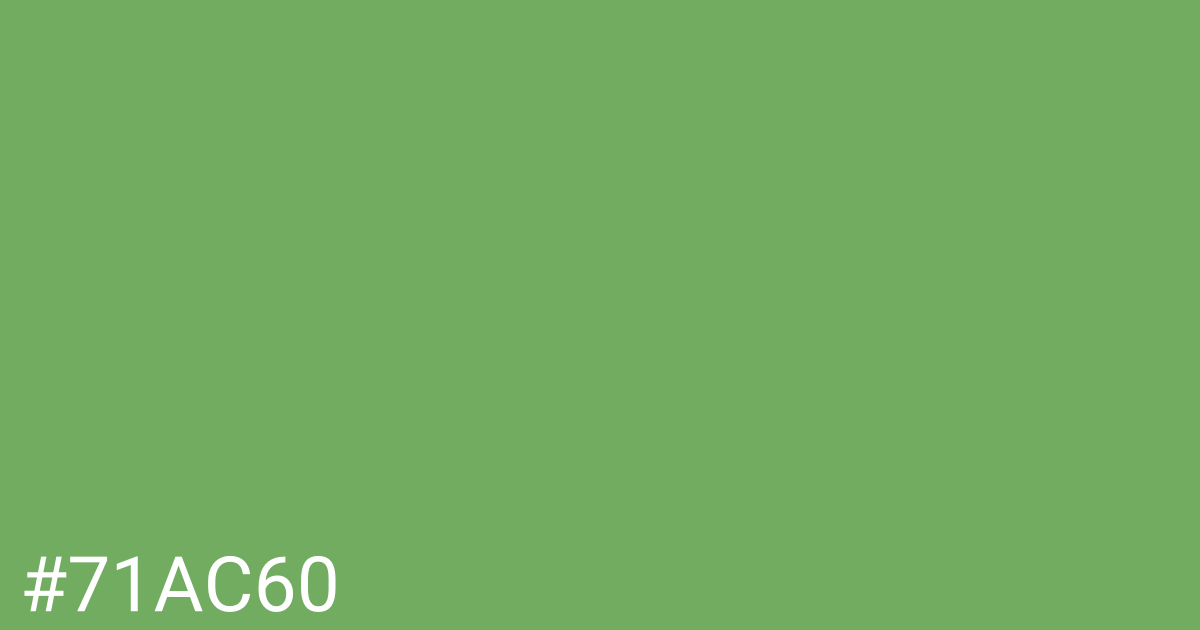 Hex color #71ac60 graphic