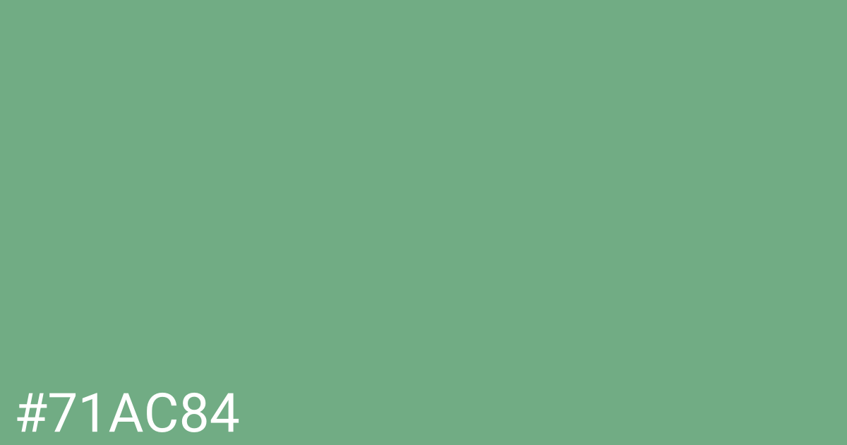 Hex color #71ac84 graphic