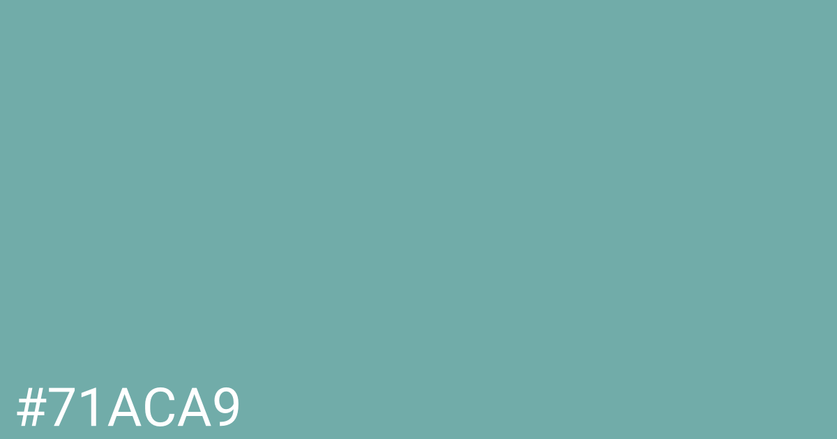 Hex color #71aca9 graphic