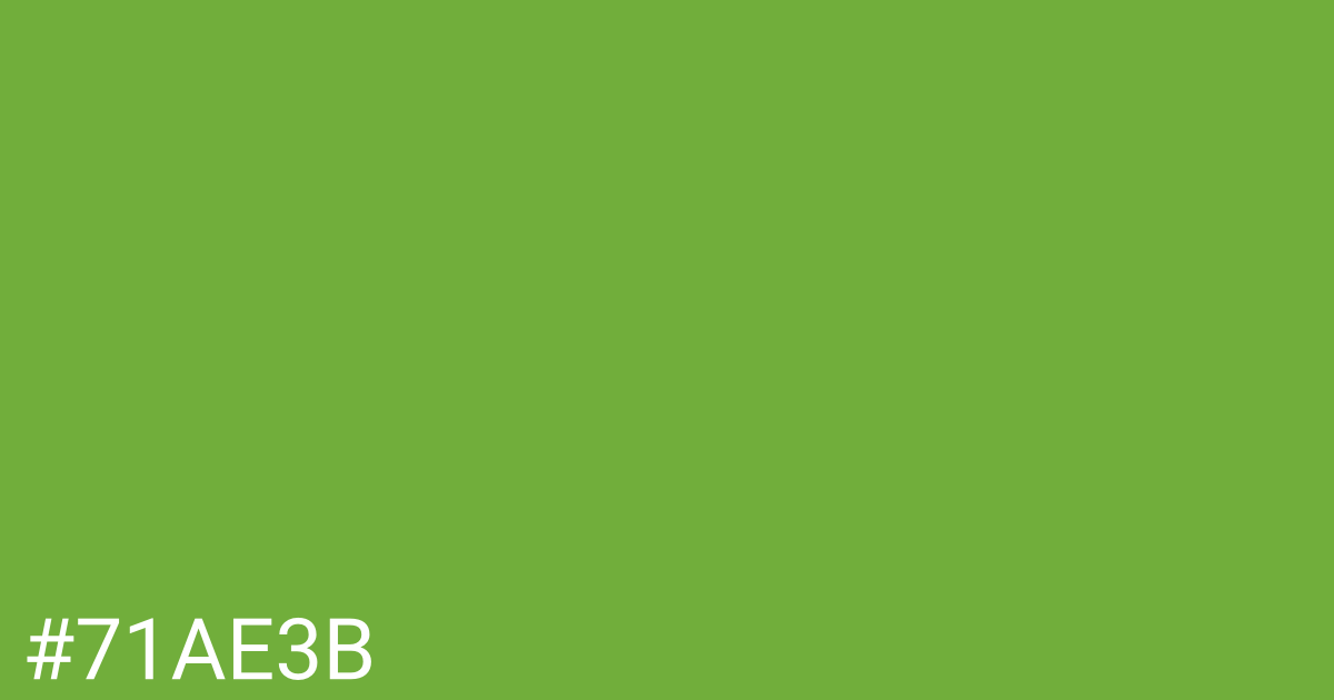 Hex color #71ae3b graphic