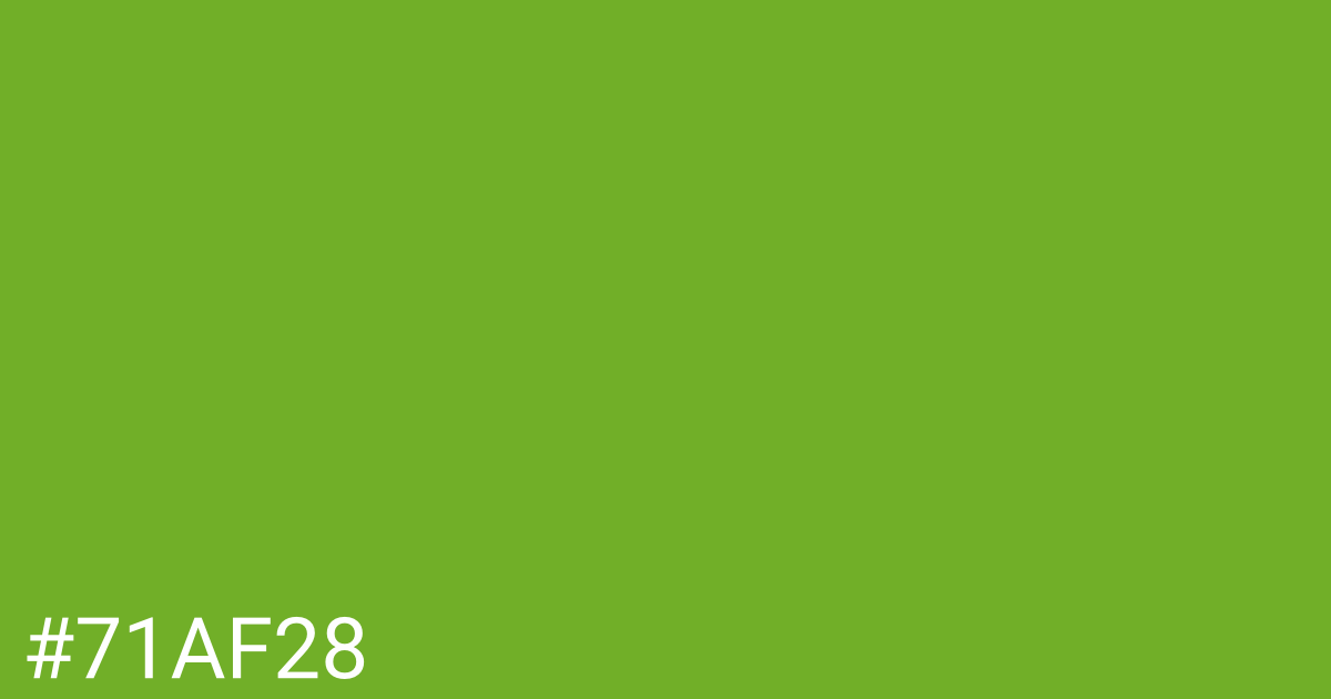 Hex color #71af28 graphic
