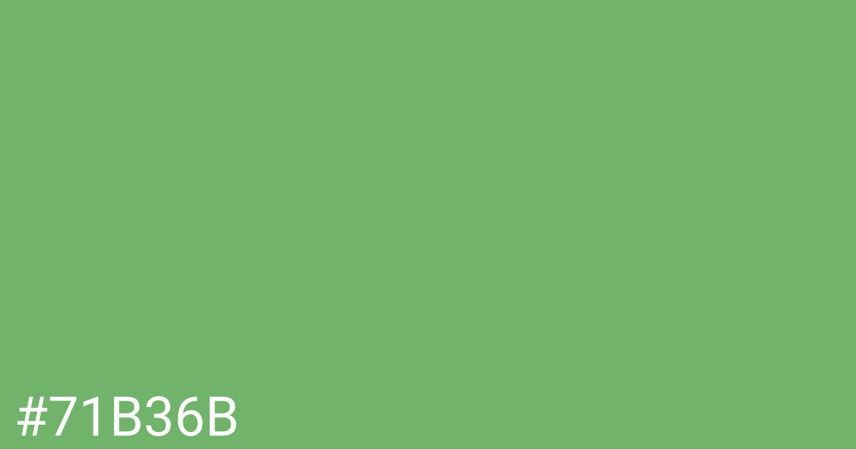 Hex color #71b36b graphic