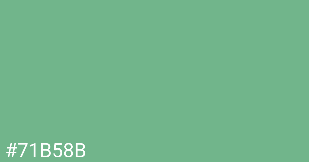 Hex color #71b58b graphic