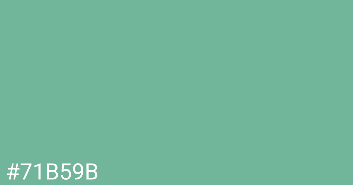 Hex color #71b59b graphic