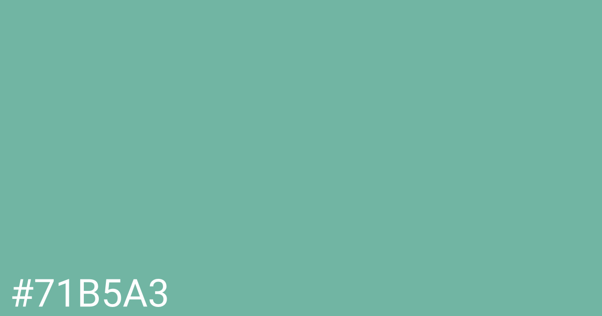 Hex color #71b5a3 graphic