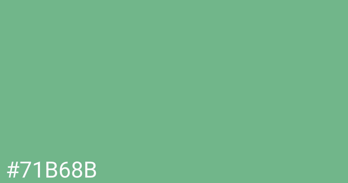 Hex color #71b68b graphic