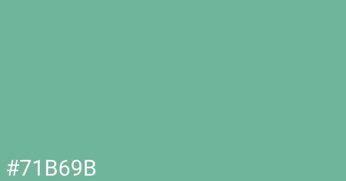 Hex color #71b69b graphic