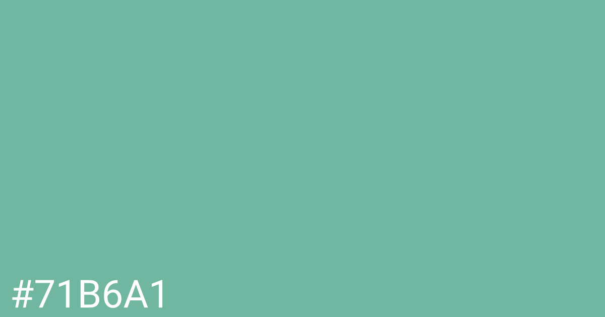 Hex color #71b6a1 graphic