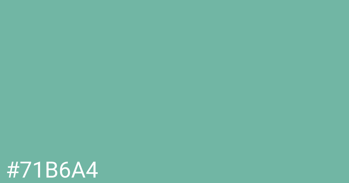 Hex color #71b6a4 graphic