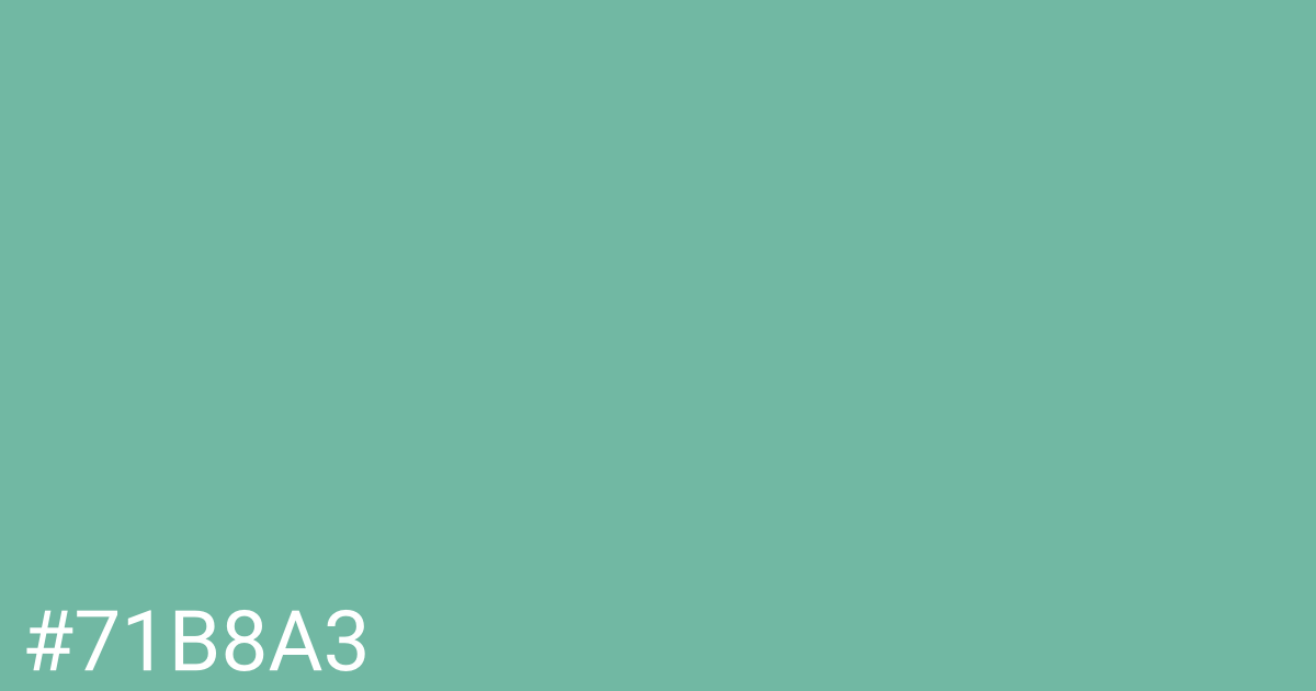 Hex color #71b8a3 graphic