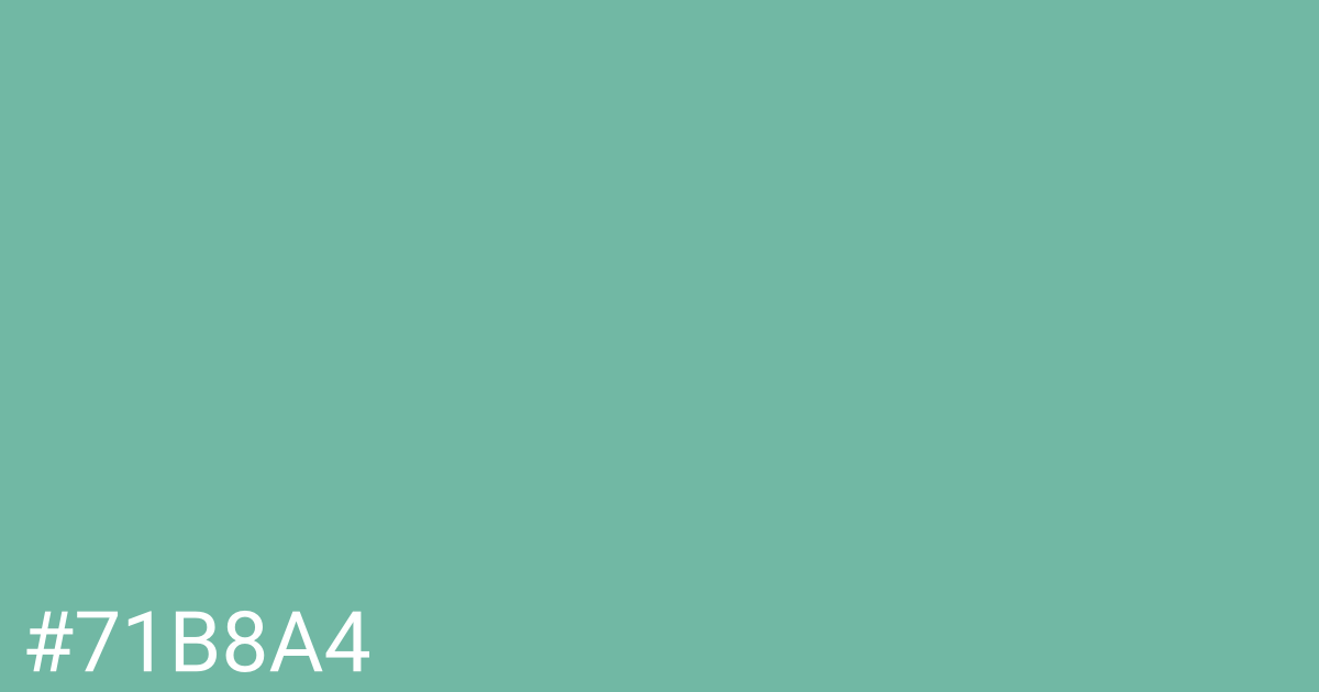 Hex color #71b8a4 graphic