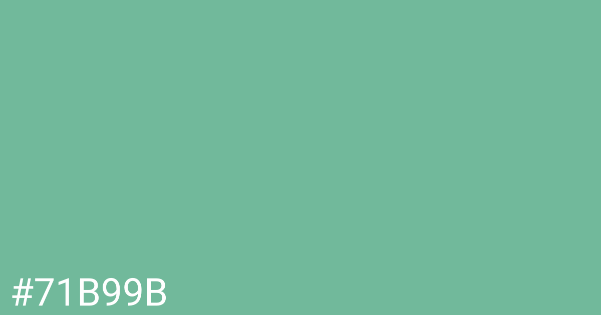 Hex color #71b99b graphic