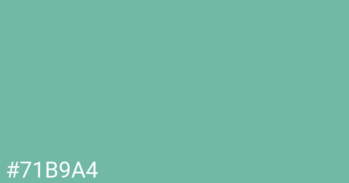 Hex color #71b9a4 graphic