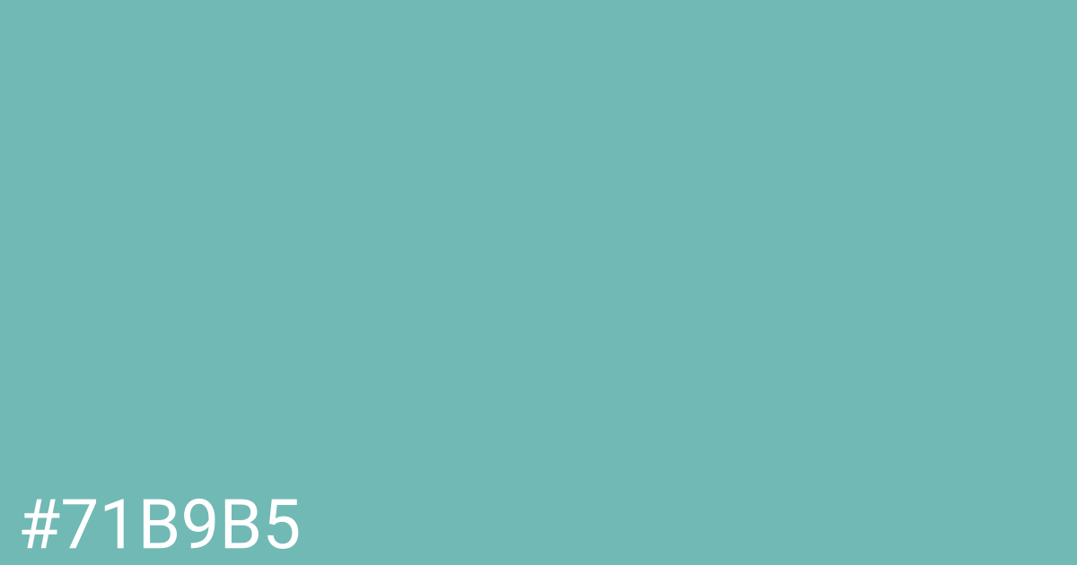 Hex color #71b9b5 graphic