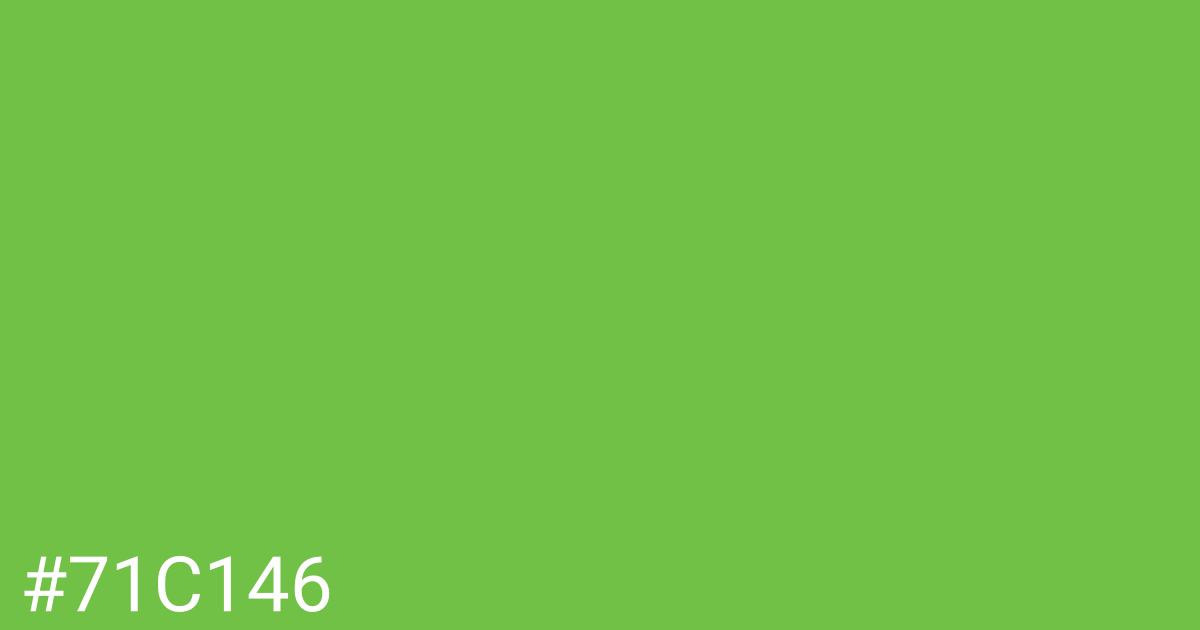 Hex color #71c146 graphic
