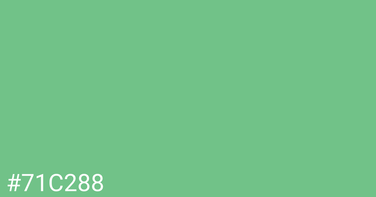 Hex color #71c288 graphic