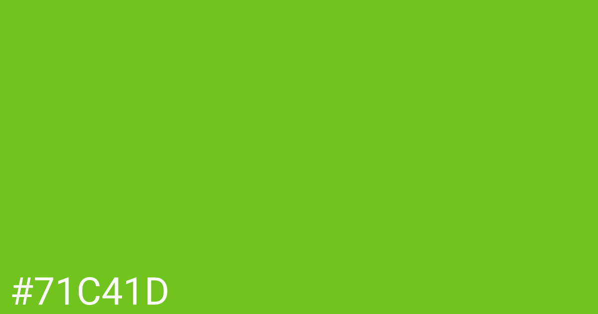 Hex color #71c41d graphic