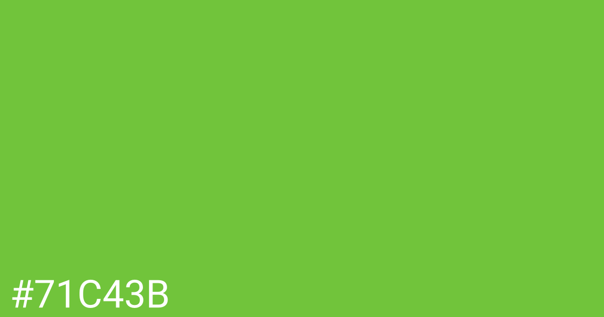 Hex color #71c43b graphic