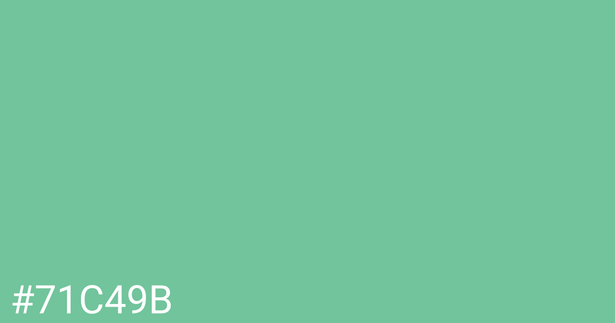 Hex color #71c49b graphic