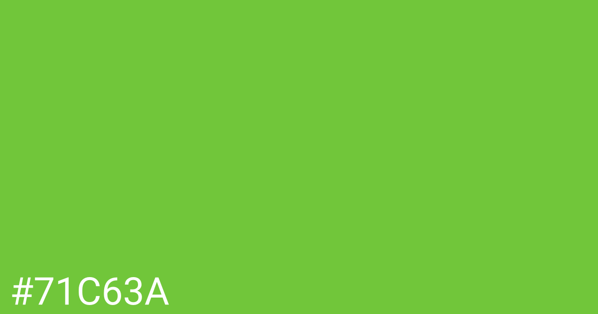 Hex color #71c63a graphic