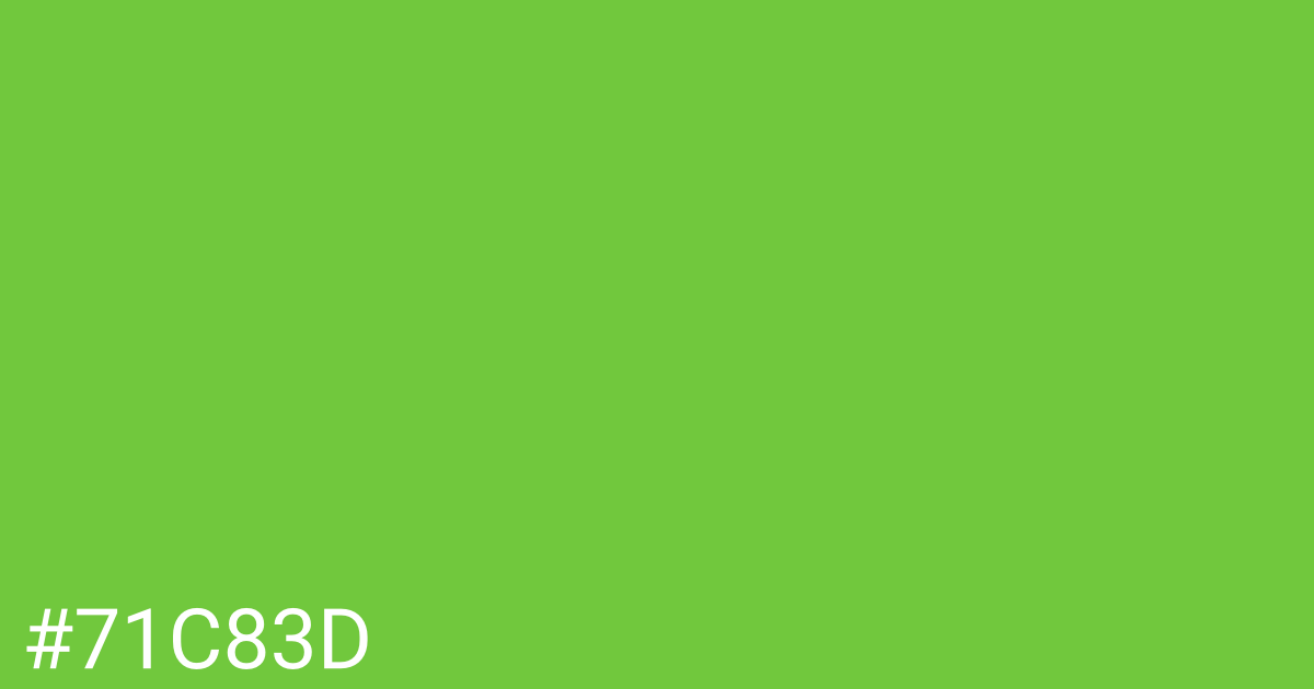 Hex color #71c83d graphic