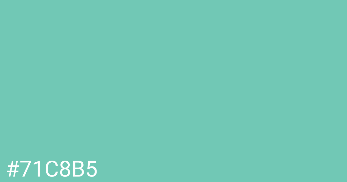 Hex color #71c8b5 graphic