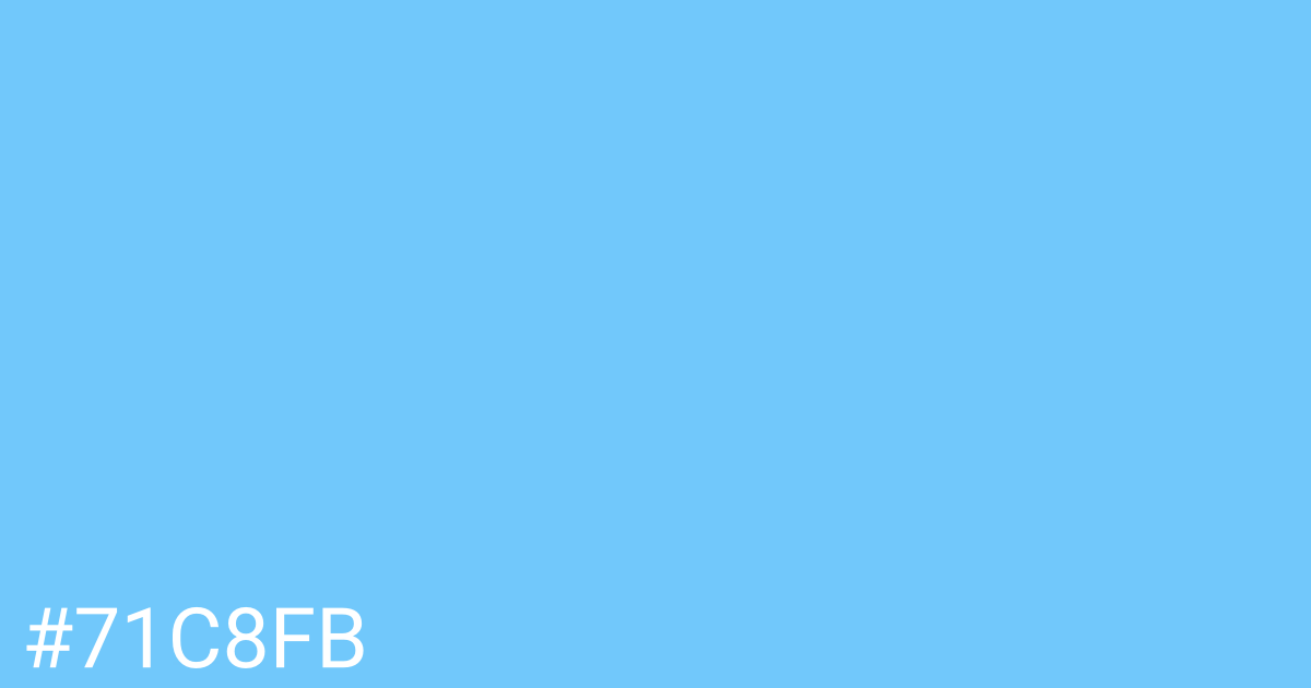 Hex color #71c8fb graphic