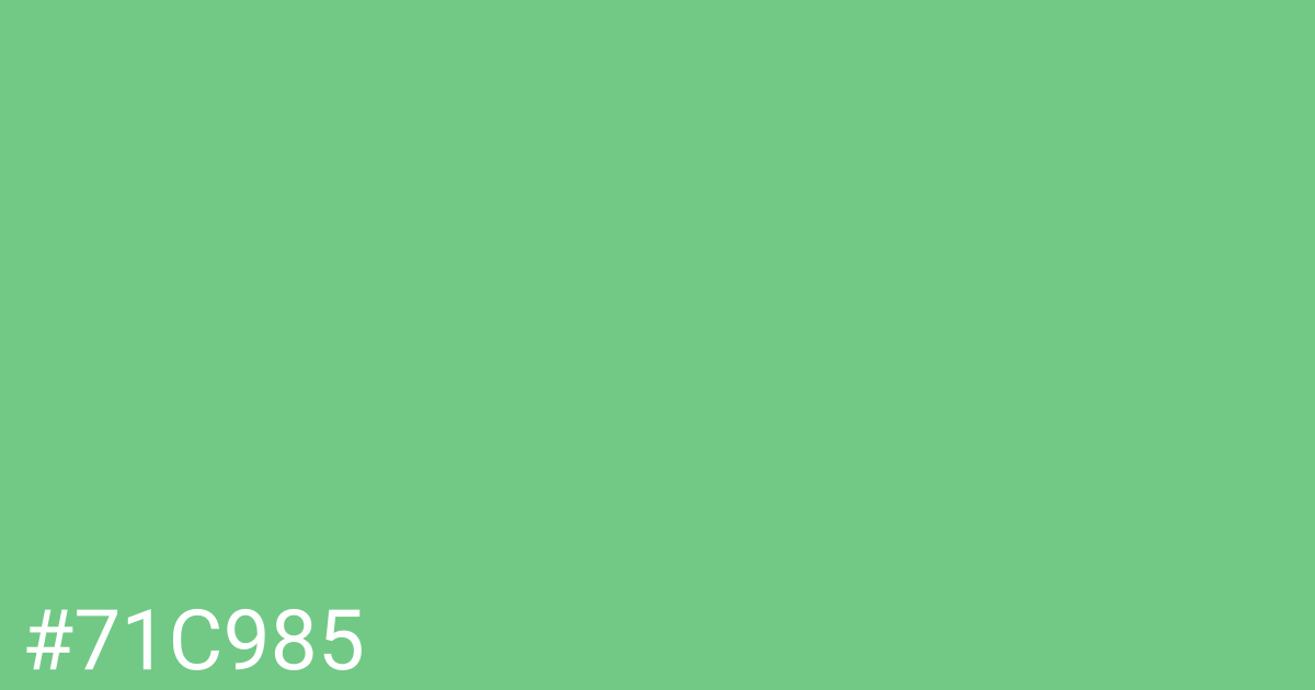 Hex color #71c985 graphic