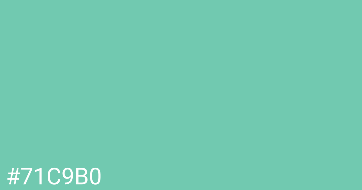 Hex color #71c9b0 graphic