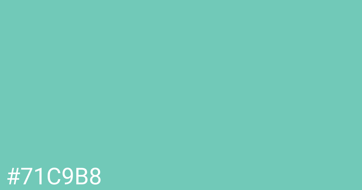 Hex color #71c9b8 graphic