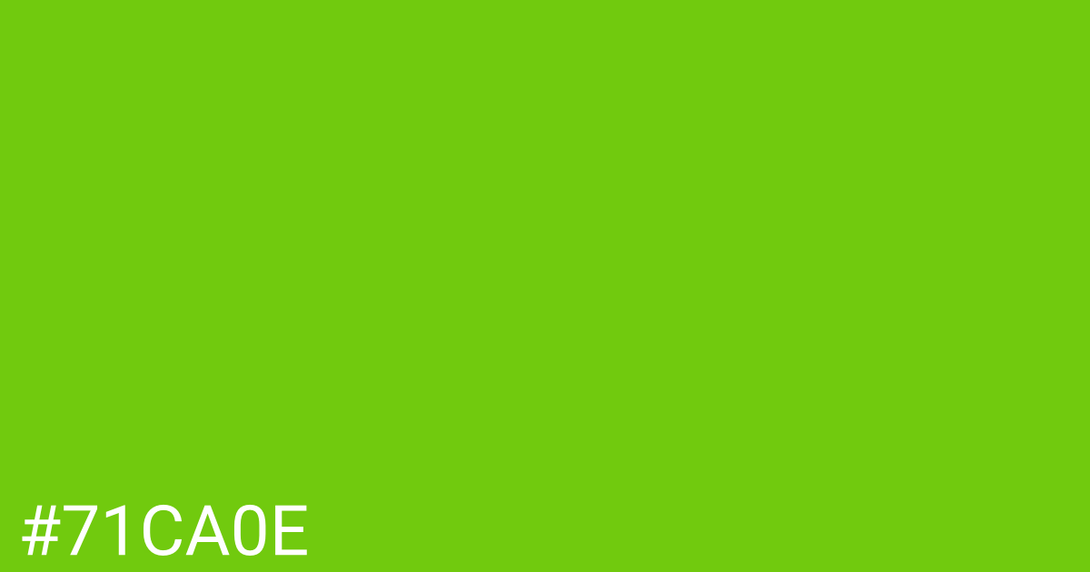 Hex color #71ca0e graphic