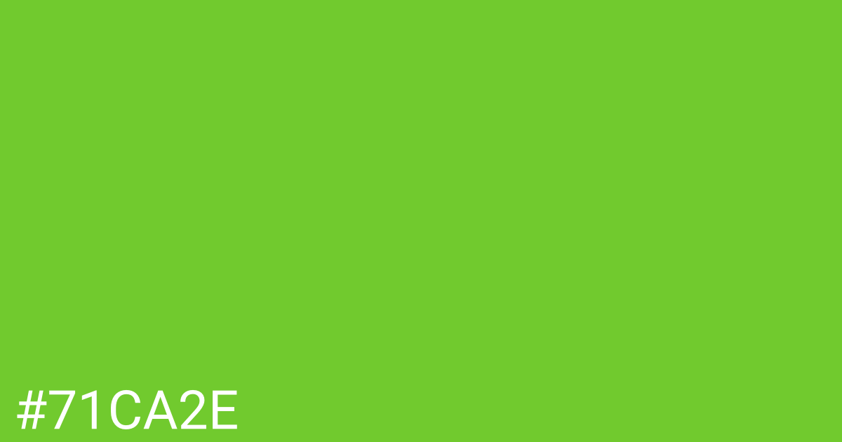 Hex color #71ca2e graphic