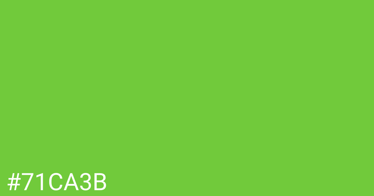 Hex color #71ca3b graphic