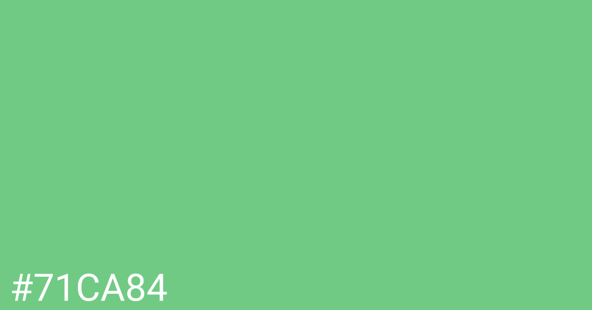 Hex color #71ca84 graphic