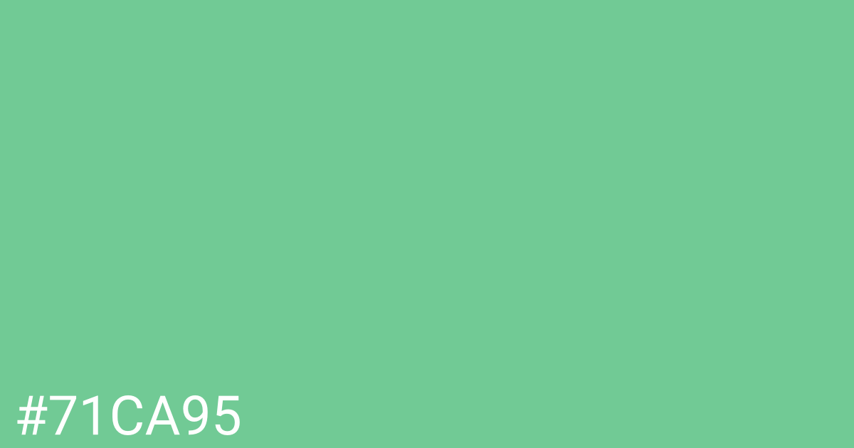 Hex color #71ca95 graphic