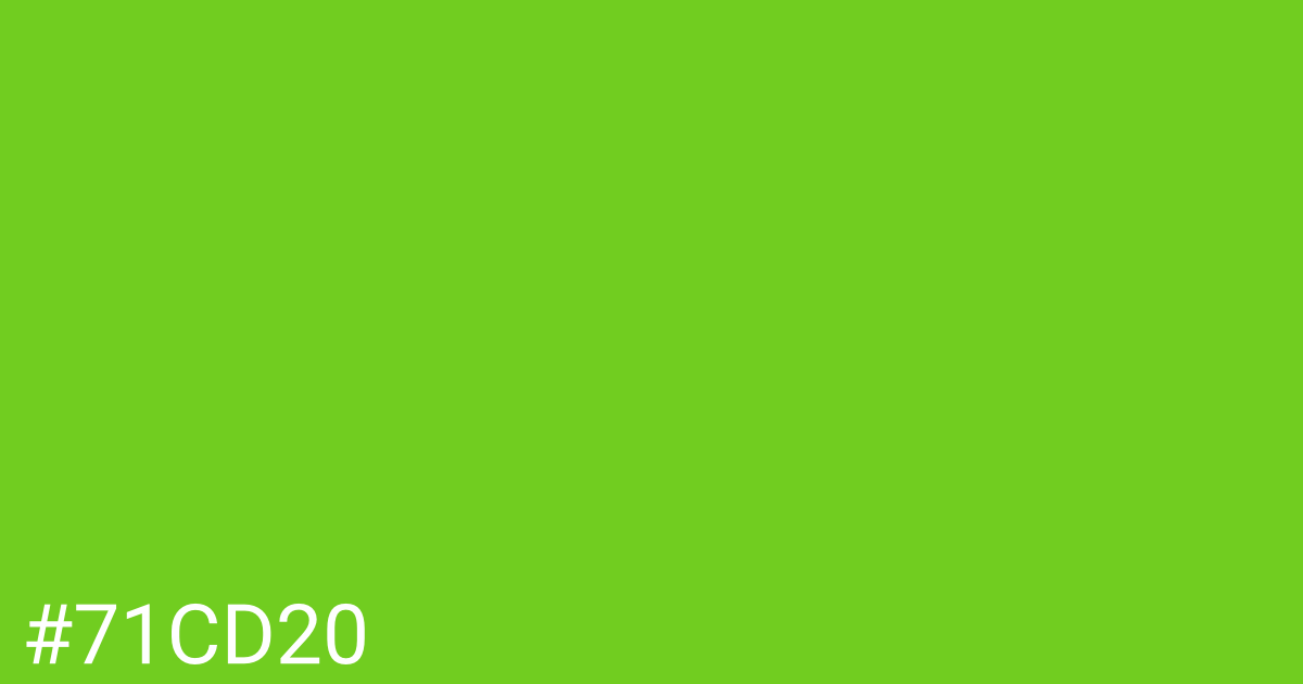 Hex color #71cd20 graphic