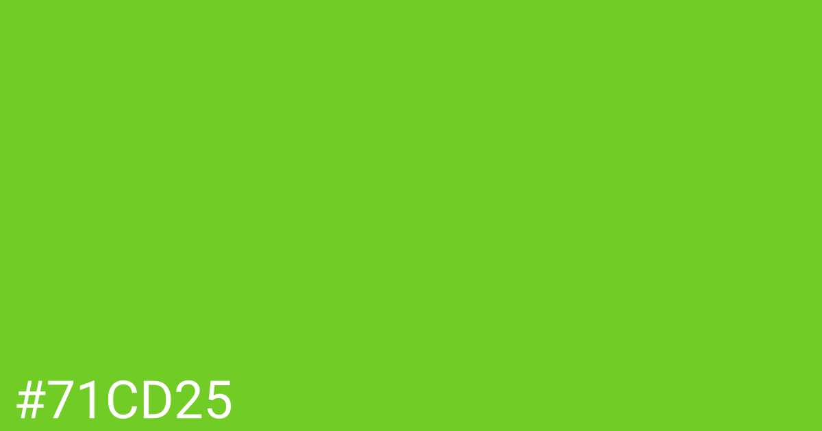 Hex color #71cd25 graphic
