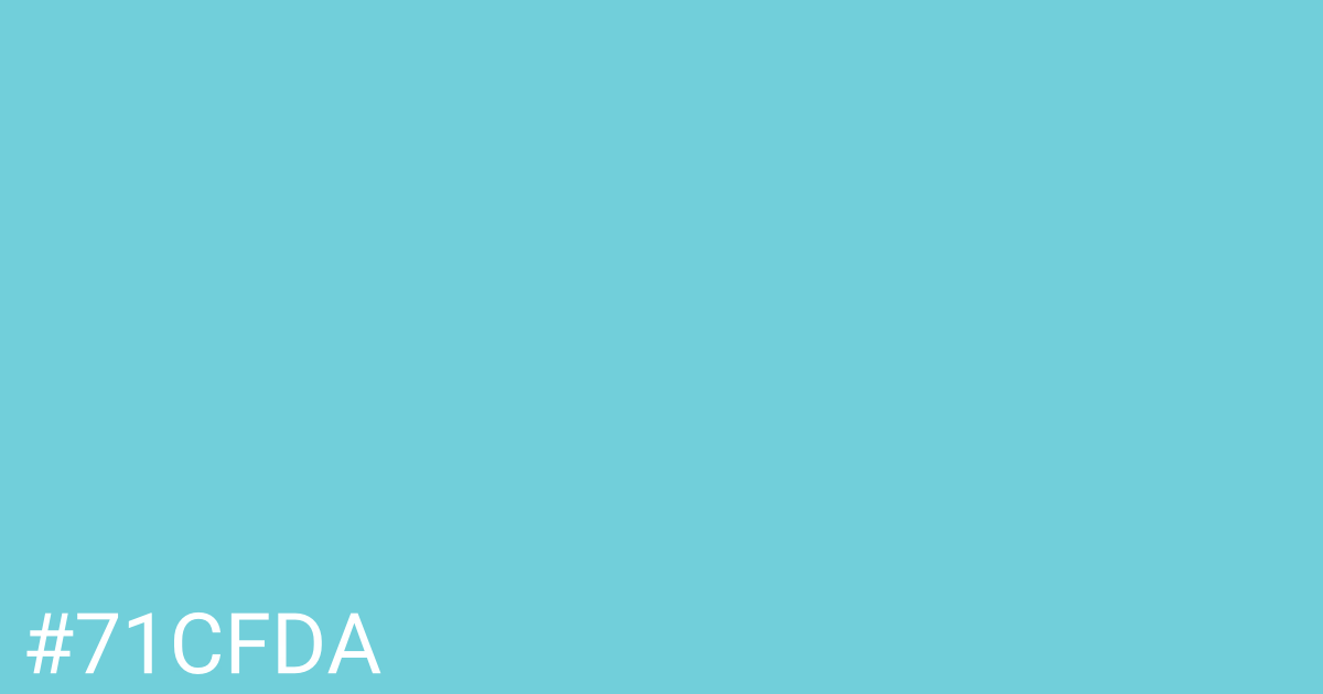 Hex color #71cfda graphic