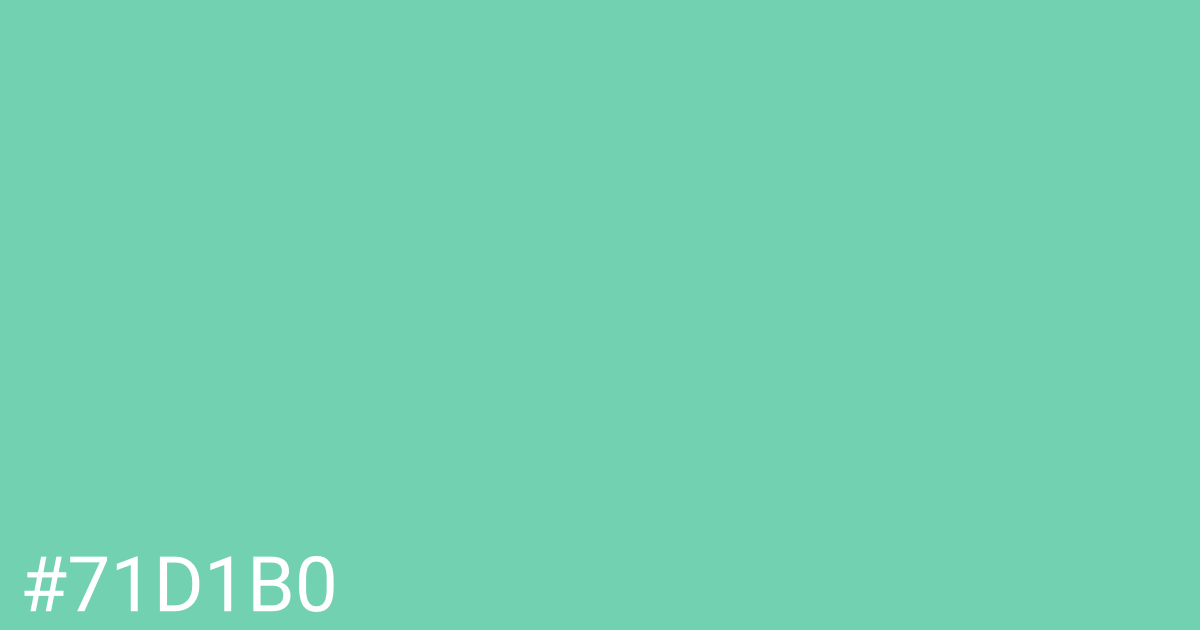 Hex color #71d1b0 graphic