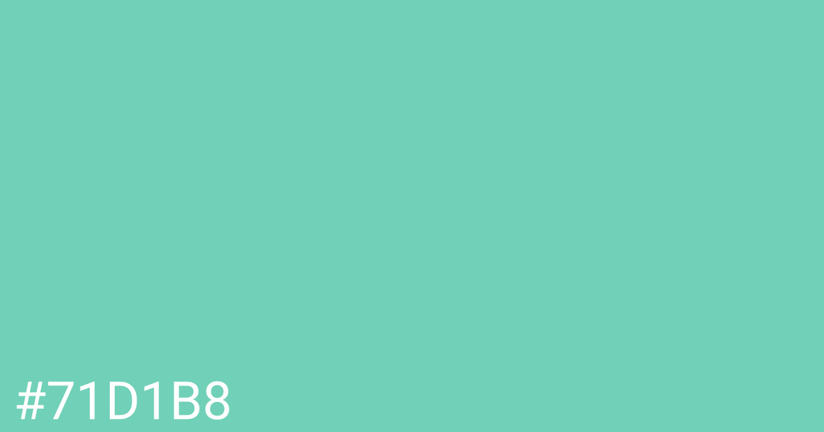 Hex color #71d1b8 graphic