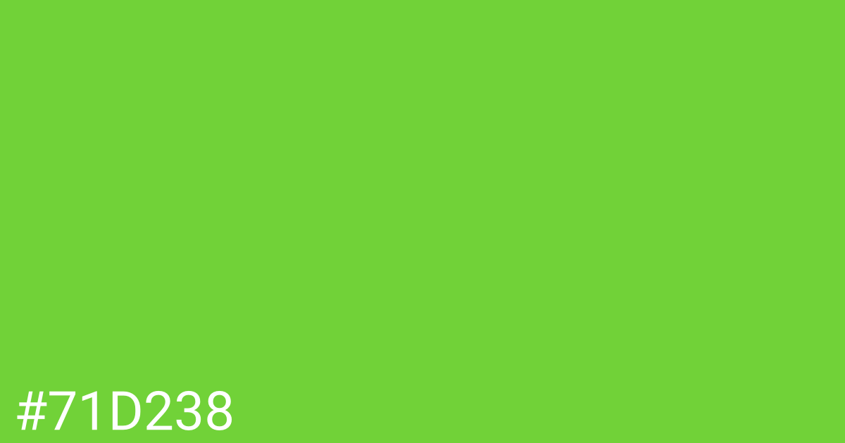 Hex color #71d238 graphic